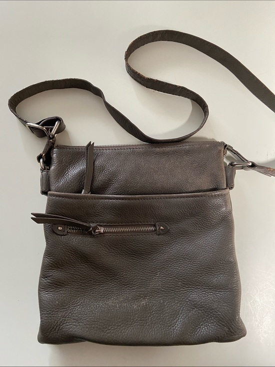 Danier Handbags - Vintage Pebble Leather Danier Leather Crossbody Bag